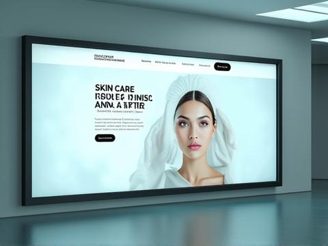 Dermatoloji kliniği için minimalist ve profesyonel web sitesi.
