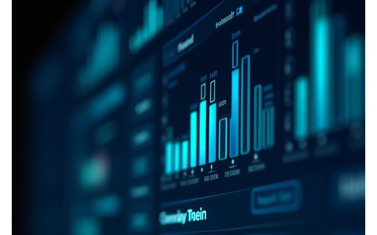 Analitik panosu üzerinde A/B test sonuçları ve dönüşüm hunisi grafikleri.